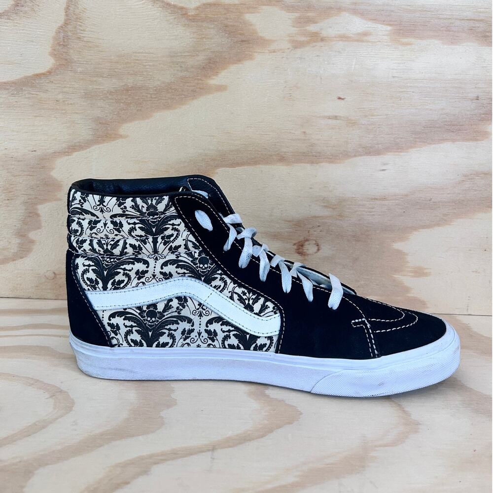 Vans Off The Wall - SK8-Hi Skull Tapestry - Sneakers - Black/White - Men's -11.5 - Picture 5 of 9